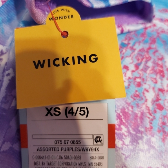 NWT Cat & Jack Girl's Purple Dance Gymnastics Leotard XS 4/5 - Picture 5 of 6
